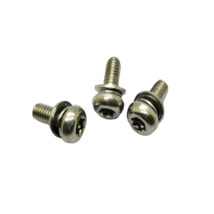 Custom Torx pan head combination screw with spring washer Suppliers ...